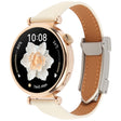 18mm Universal Slim Magnetic Buckle Genuine Leather Watch Band(Plain Weave Beige) - free shipping - PMc TechLife - Order now!