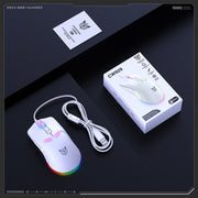 ONIKUMA CW929 RGB 6400DPI Wired Mouse(White)