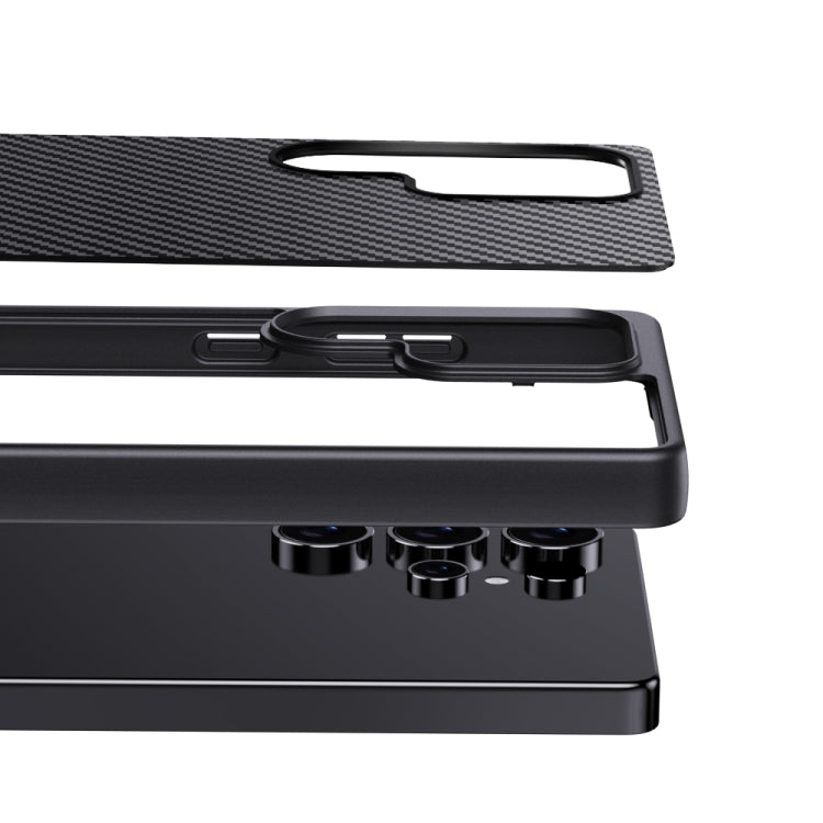 For Samsung Galaxy S25+ 5G Pita Series TPU + PC Texture Phone Case(Black)