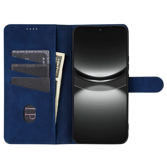 For Samsung Galaxy S25 5G AZNS Skin Feel Calf Texture Flip Leather Phone Case(Blue)