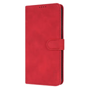 For Samsung Galaxy S25 5G AZNS Skin Feel Calf Texture Flip Leather Phone Case(Red)