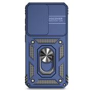 For Samsung Galaxy S25 5G Sliding Camshield Holder Phone Case(Blue)
