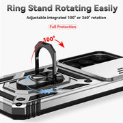 For Samsung Galaxy S25 5G Sliding Camshield Holder Phone Case(Silver)