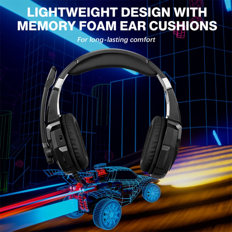 KOTION EACH G9000 Pro On-Ear Gaming Headset with Mic, Cable Length: About 2.1m(Black)