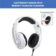 KOTION EACH G9000 Plus On-Ear Gaming Headset with Mic, Length: About 2.1m(Black White)