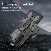 For Samsung Galaxy S25 Ultra 5G Armor Warrior Shockproof PC + TPU Phone Case(Grey)