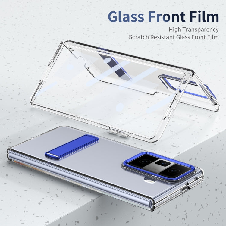 For Honor Magic Vs3 Ice-Cold Holder PC Hybrid TPU Phone Case(Blue)