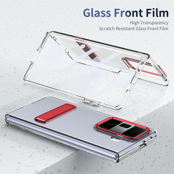For Honor Magic Vs3 Ice-Cold Holder PC Hybrid TPU Phone Case(Red)