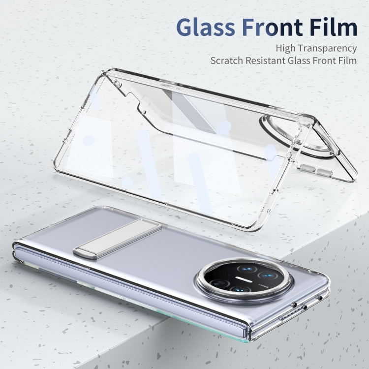 For Huawei Mate X3 Ice-Cold Holder PC Hybrid TPU Phone Case(Silver)