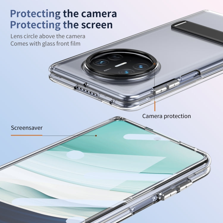 For Huawei Mate X5 Ice-Cold Holder PC Hybrid TPU Phone Case(Black)
