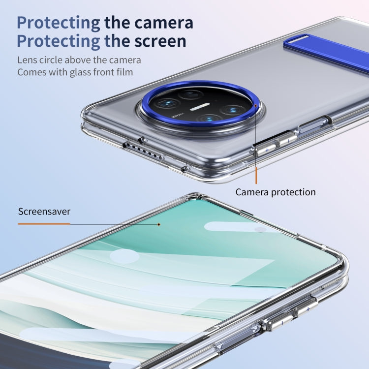 For Huawei Mate X5 Ice-Cold Holder PC Hybrid TPU Phone Case(Blue)