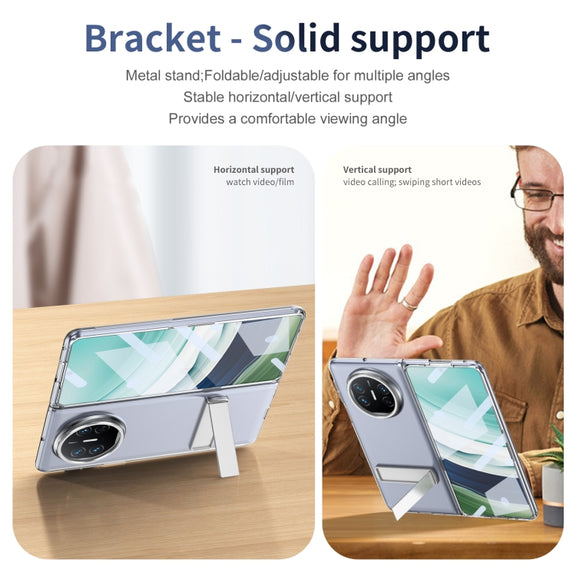For Huawei Mate X5 Ice-Cold Holder PC Hybrid TPU Phone Case(Silver)