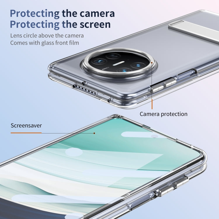 For Huawei Mate X5 Ice-Cold Holder PC Hybrid TPU Phone Case(Silver)