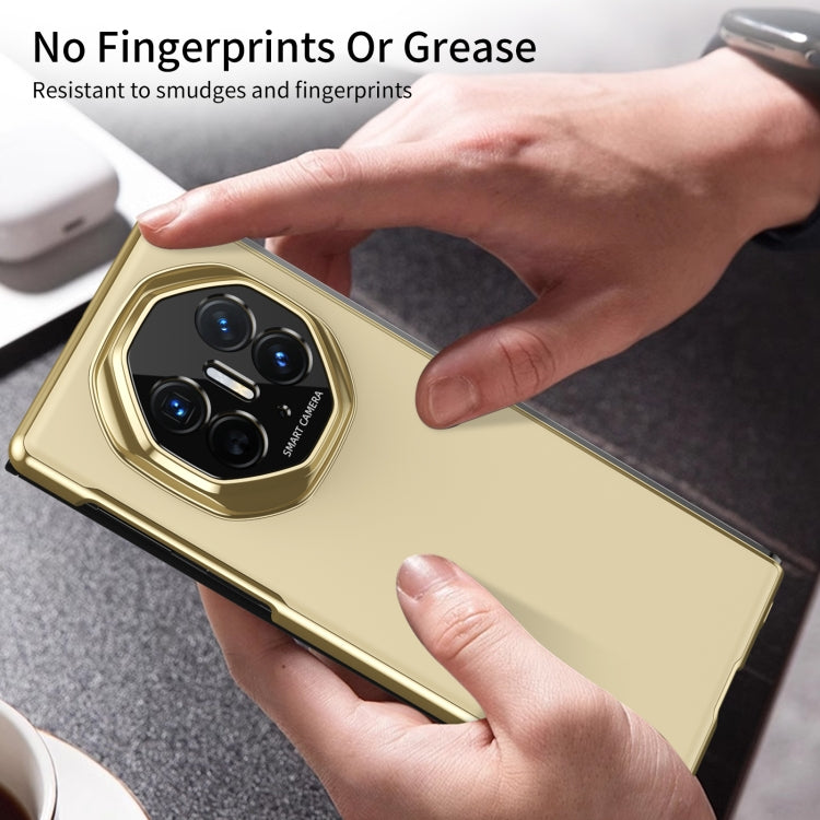 For Huawei Mate XT Ultimate Design Integrated AG Frosted Vacuum Plating Phone Case(Gold)