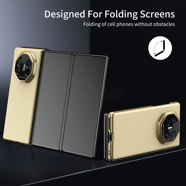 For Huawei Mate XT Ultimate Design Integrated AG Frosted Vacuum Plating Phone Case(Gold)