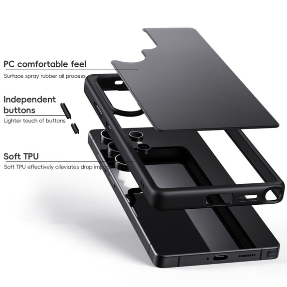 For Samsung Galaxy S25+ 5G Skin Feel Phone Case(Titanium Blue)