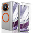For Huawei Mate X3 lce Folding Series MagSafe Integrated Clear PC Phone Case(Orange) - Huawei Cases by PMC TechLife | Online Shopping South Africa | PMC TechLife | Buy Now Pay Later Mobicred