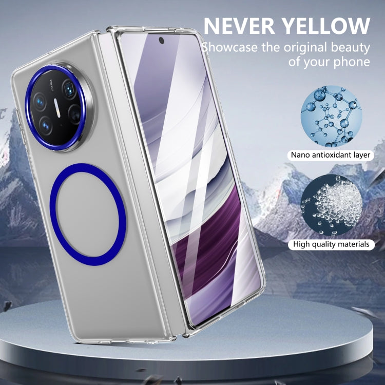 For Huawei Mate X5 lce Folding Series MagSafe Integrated Clear PC Phone Case(Royal Blue)