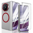 For Huawei Mate X5 lce Folding Series MagSafe Integrated Clear PC Phone Case(Red) - Huawei Cases by PMC TechLife | Online Shopping South Africa | PMC TechLife | Buy Now Pay Later Mobicred