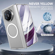 For Huawei Mate X5 lce Folding Series MagSafe Integrated Clear PC Phone Case(Silver)