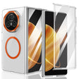 For Honor Magic V3 lce Folding Series MagSafe Integrated Clear PC Phone Case(Orange) - Honor Cases by PMC TechLife | Online Shopping South Africa | PMC TechLife | Buy Now Pay Later Mobicred