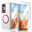 For Honor Magic Vs3 lce Folding Series MagSafe Integrated Clear PC Phone Case(Red) - Honor Cases by PMC TechLife | Online Shopping South Africa | PMC TechLife | Buy Now Pay Later Mobicred