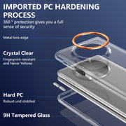 For Huawei Mate X5 lce Folding Series Integrated Clear PC Phone Case(Orange)