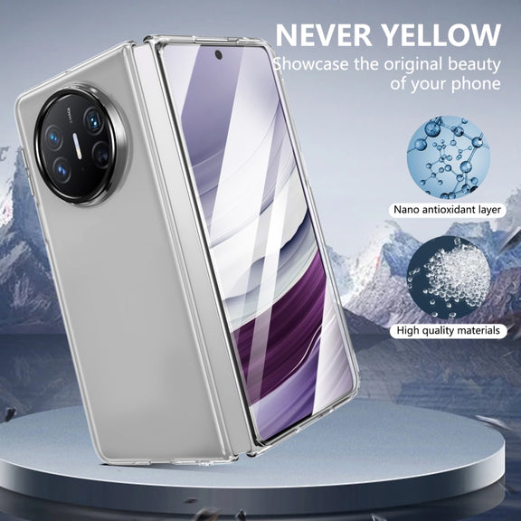 For Huawei Mate X5 lce Folding Series Integrated Clear PC Phone Case(Black)