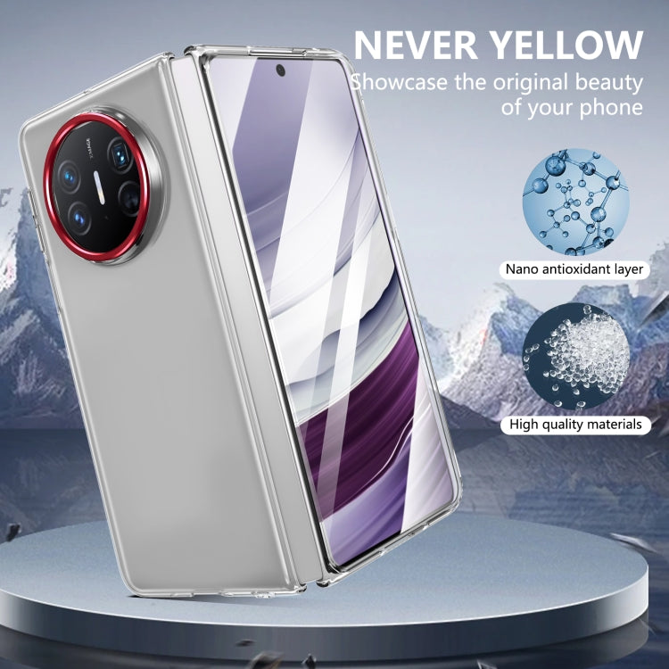 For Huawei Mate X5 lce Folding Series Integrated Clear PC Phone Case(Red)
