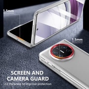 For Huawei Mate X5 lce Folding Series Integrated Clear PC Phone Case(Red)