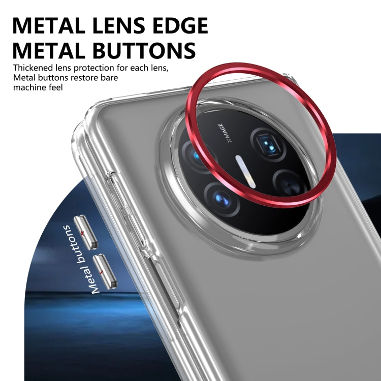 For Huawei Mate X5 lce Folding Series Integrated Clear PC Phone Case(Red)