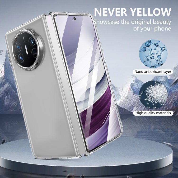 For Huawei Mate X5 lce Folding Series Integrated Clear PC Phone Case(Silver)