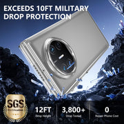For Huawei Mate X5 lce Folding Series Integrated Clear PC Phone Case(Silver)
