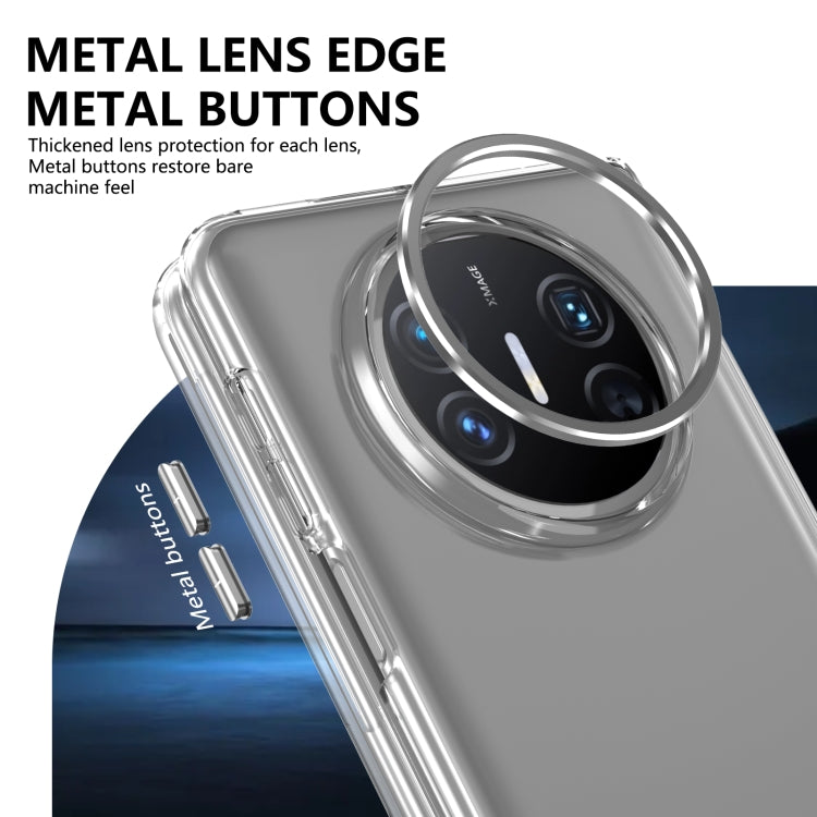 For Huawei Mate X5 lce Folding Series Integrated Clear PC Phone Case(Silver)