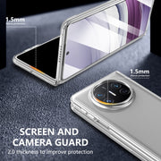 For Huawei Mate X3 lce Folding Series Integrated Clear PC Phone Case(Silver)