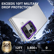 For Honor Magic Vs3 lce Folding Series Integrated Clear PC Phone Case(Purple)