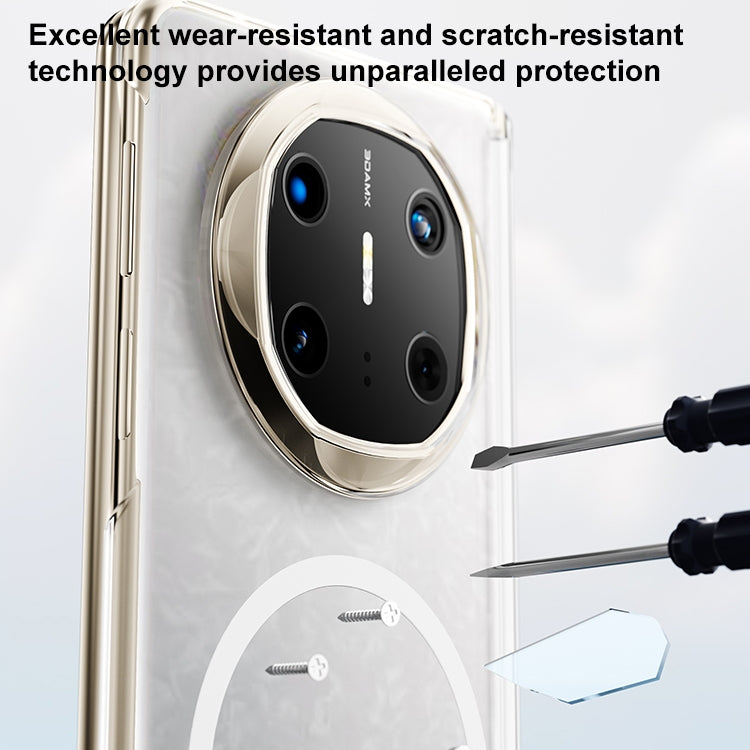 For Huawei Mate X6 Clear MagSafe PC Full Coverage Phone Case(Black)