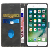 For iPhone 16e Grid Stitching Leather Phone Case with Lanyard(Black)