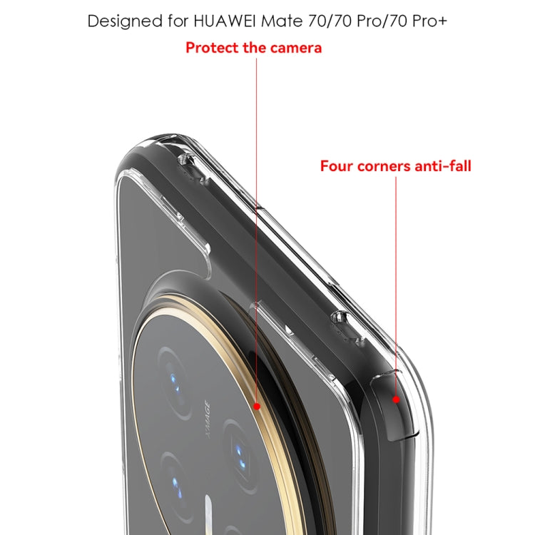 For Huawei Mate 70 Frosted 360 Degree Rotating Holder Phone Case(Grey)