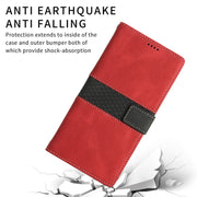 For Samsung Galaxy S25 5G Grid Stitching Leather Phone Case with Lanyard(Red)
