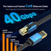 3m Cat 8 40Gbps High Speed LAN Ethernet Cable(Gold)