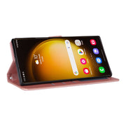 For Samsung Galaxy S25 Ultra 5G 3-Card Slots Multifunctional Leather Phone Case(Rose Gold)
