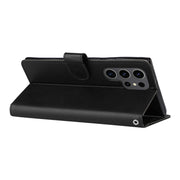 For Samsung Galaxy S25 Ultra 5G 3-Card Slots Multifunctional Leather Phone Case(Black)