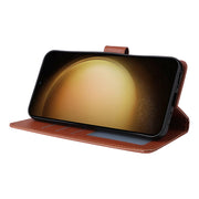 For Samsung Galaxy S25+ 5G 3-Card Slots Multifunctional Leather Phone Case(Brown)