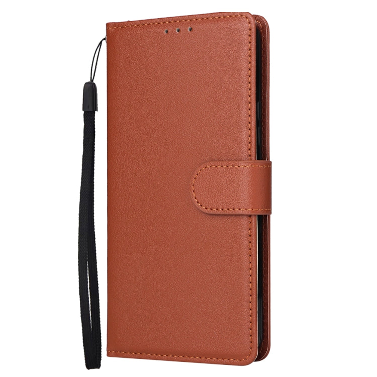 For Samsung Galaxy S25 5G 3-Card Slots Multifunctional Leather Phone Case(Brown)