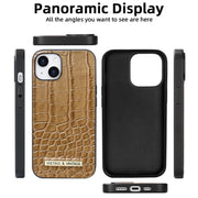 For iPhone 16 Pro VIETAO Alligator Texture PU Phone Case(Red)