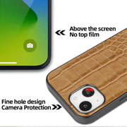 For iPhone 16 VIETAO Alligator Texture PU Phone Case(Red)