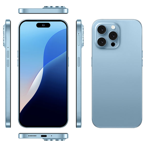 U218 / i16 Pro Max, 1GB+16GB, 6.6 inch Android 8.1 MTK6580A Quad Core, OTG, Network: 3G, Dual SIM, Plug:US Plug(Blue)