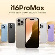 U218 / i16 Pro Max, 1GB+16GB, 6.6 inch Android 8.1 MTK6580A Quad Core, OTG, Network: 3G, Dual SIM, Plug:US Plug(White)