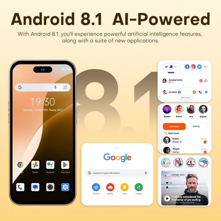 U218 / i16 Pro Max, 1GB+16GB, 6.6 inch Android 8.1 MTK6580A Quad Core, OTG, Network: 3G, Dual SIM, Plug:US Plug(White)